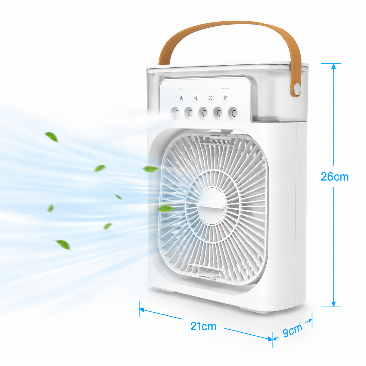 Frescura al Instante - Ventilador Eléctrico Con Humidificador