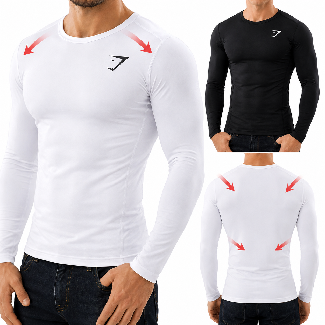 Silueta Definida al Instante – Playera Deportiva Gymshark long