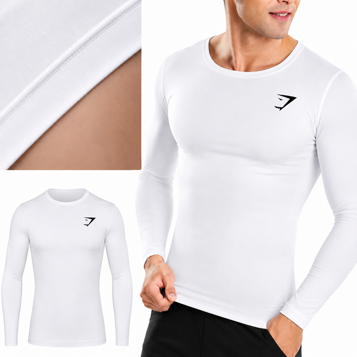 Silueta Definida al Instante – Playera Deportiva Gymshark long
