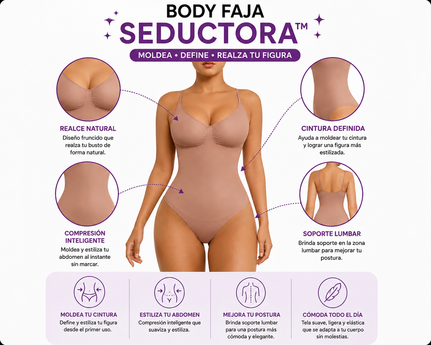 Silueta Estilizada al Instante - Body Faja Seductora
