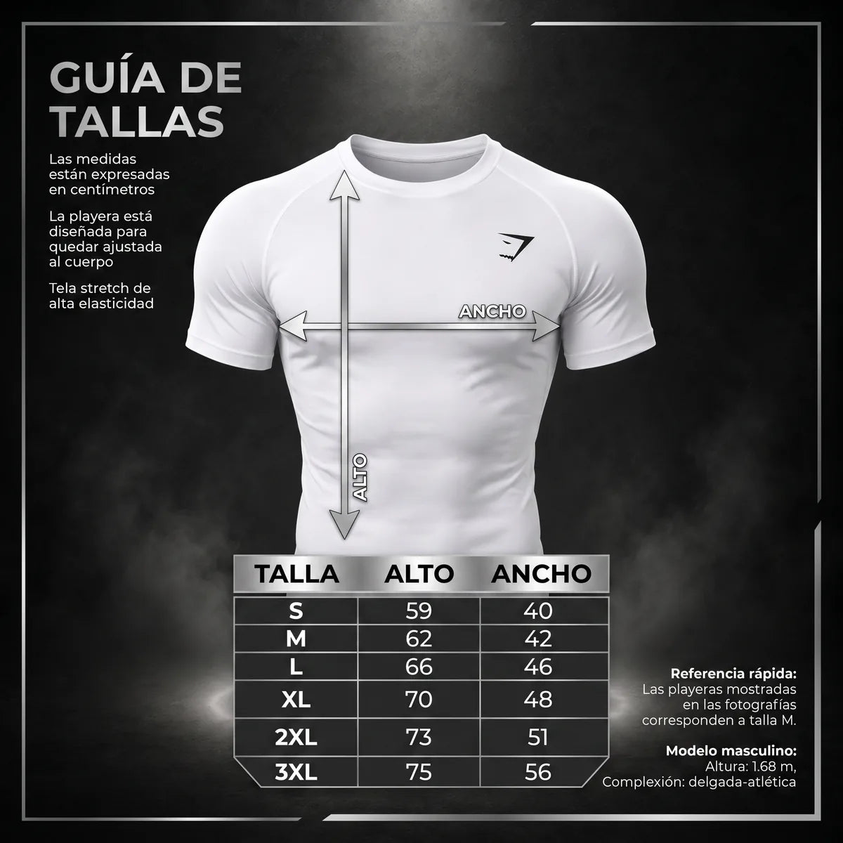Silueta Definida al Instante – Playera Deportiva Gymshark short